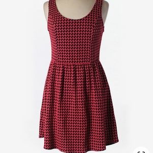 Collective Concepts houndstooth stretchy cotton blend dress sz LG